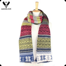 Fashion Winter Colorful Jacquard Multi-Pattern Scarf